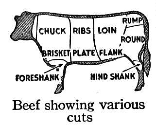 Beef cuts make steaks, ribs, hamburger, ground beef, tenderloin